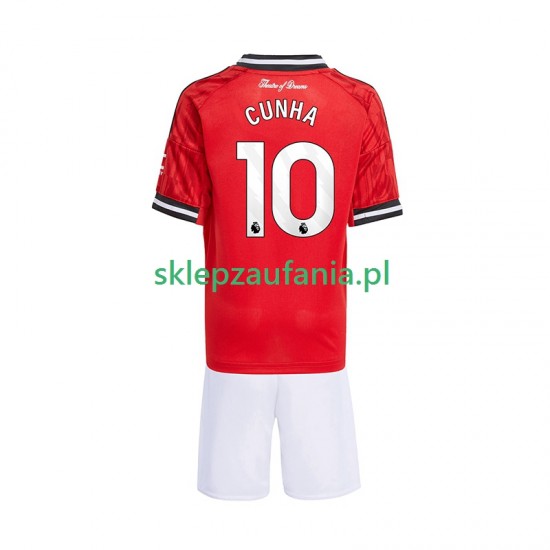3-13 år Barn Manchester Utd drakt Matheus Cunha 10 Hjemme 2025-2026 Korte Ermer