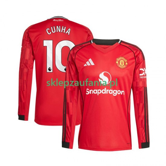 Herre Manchester Utd drakt Matheus Cunha 10 Hjemme 2025-2026 Langermet