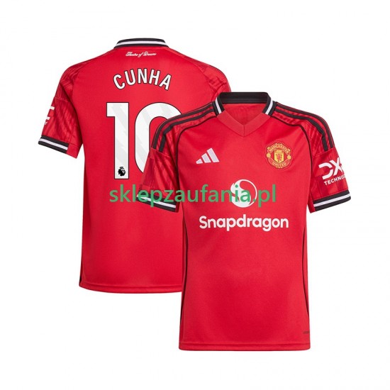 Herre Manchester Utd drakt Matheus Cunha 10 Hjemme 2025-2026 Korte Ermer