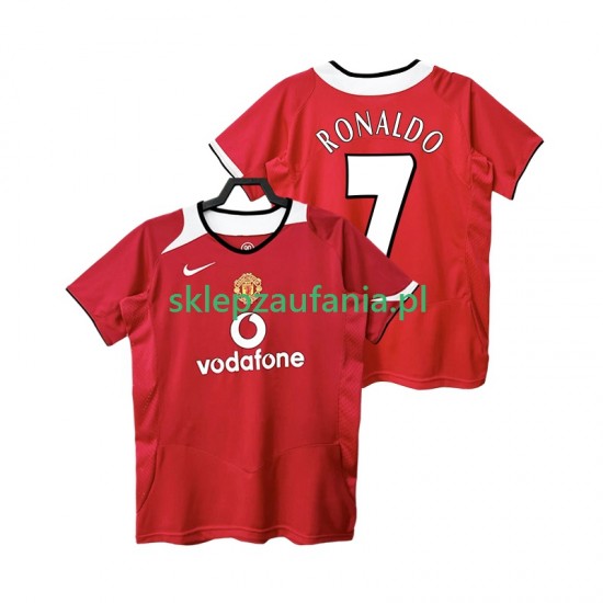 Herre Manchester Utd drakt RONALDO 7 2005 Retro Hjemme 2006 Korte Ermer