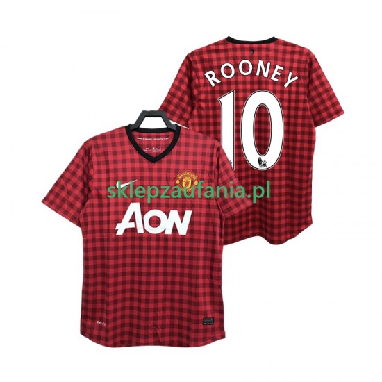 Herre Manchester Utd drakt ROONEY 10 2012 2013 Retro Hjemme Korte Ermer