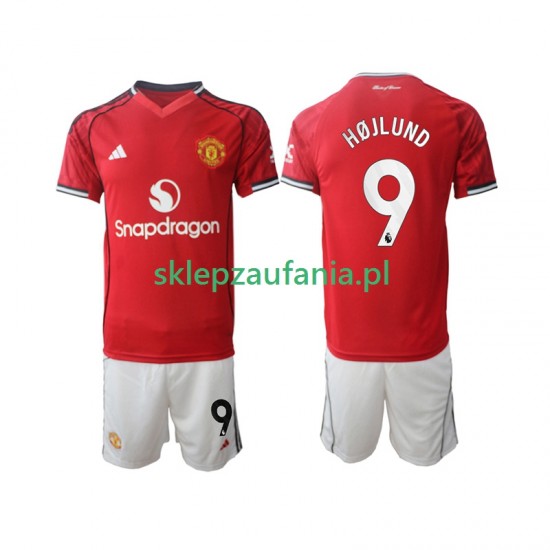 3-13 år Barn Manchester Utd drakt Rasmus Hojlund 9 Hjemme 2025-2026 Korte Ermer