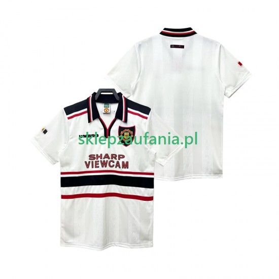 Herre Manchester Utd drakt 1998 Retro Borte 1999 Korte Ermer