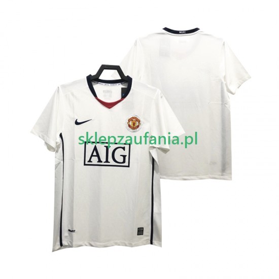 Herre Manchester Utd drakt Premier League 2009 Retro Borte 2008 Korte Ermer