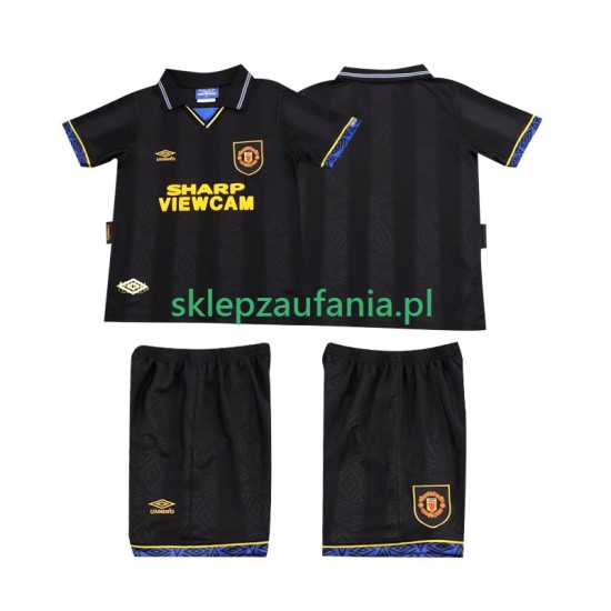 3-13 år Barn Manchester Utd drakt 1993 Retro Borte 1994 Korte Ermer