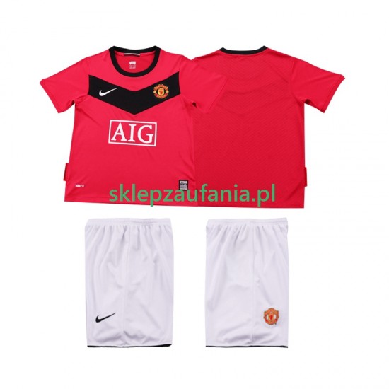 3-13 år Barn Manchester Utd drakt 2009 Retro Hjemme 2010 Korte Ermer