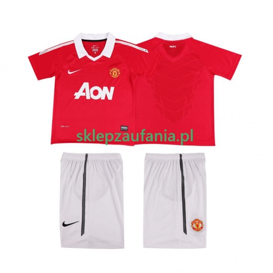 3-13 år Barn Manchester Utd drakt Retro Hjemme 2010 2011 Korte Ermer