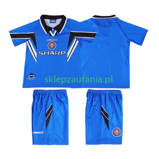 3-13 år Barn Manchester Utd drakt 1996 1998 Retro Tredje Korte Ermer