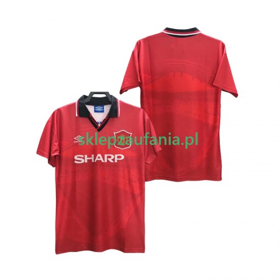 Herre Manchester Utd drakt 1996 Retro Hjemme 1994 Korte Ermer