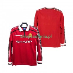Herre Manchester Utd drakt 1998 Retro Hjemme 1999 Langermet