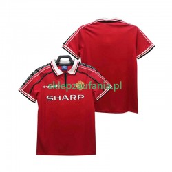 Herre Manchester Utd drakt 1998 Retro Hjemme 1999 Korte Ermer