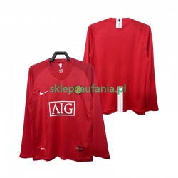 Herre Manchester Utd drakt 2007 Retro Hjemme 2008 Langermet