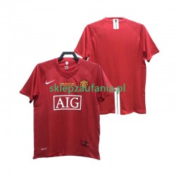Herre Manchester Utd drakt 2007 Retro Hjemme 2008 Korte Ermer