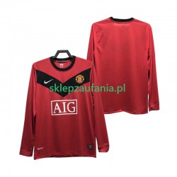 Herre Manchester Utd drakt 2009 Retro Hjemme 2010 Langermet