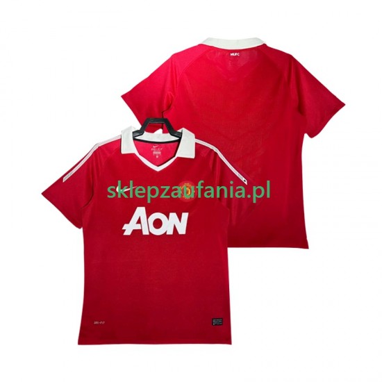 Herre Manchester Utd drakt Retro Hjemme 2010 2011 Korte Ermer