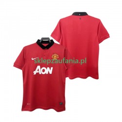 Herre Manchester Utd drakt 2013 2014 Retro Hjemme Korte Ermer