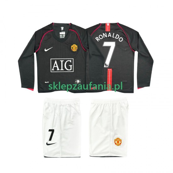 3-13 år Barn Manchester Utd drakt Ronaldo 7 2007 Retro Borte 2008 Langermet