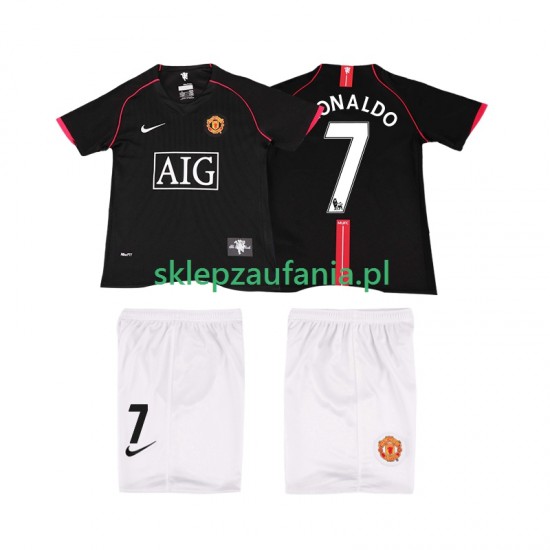 3-13 år Barn Manchester Utd drakt Ronaldo 7 2007 Retro Borte 2008 Korte Ermer