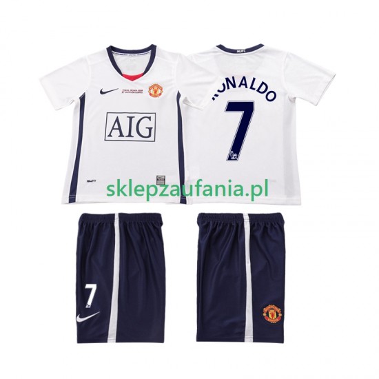 3-13 år Barn Manchester Utd drakt Ronaldo 7 Champions League 2009 Retro Borte 2008 Korte Ermer