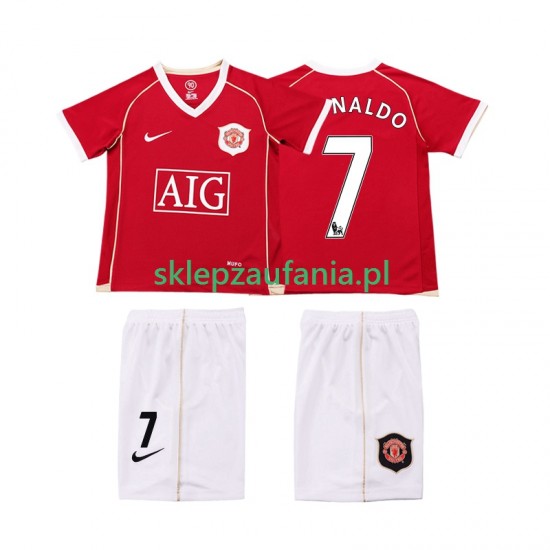 3-13 år Barn Manchester Utd drakt Ronaldo 7 2007 Retro Hjemme 2006 Korte Ermer