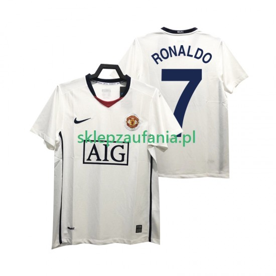 Herre Manchester Utd drakt Ronaldo 7 Premier League 2009 Retro Borte 2008 Korte Ermer