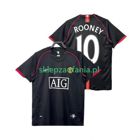 Herre Manchester Utd drakt Rooney 10 2007 Retro Borte 2008 Korte Ermer