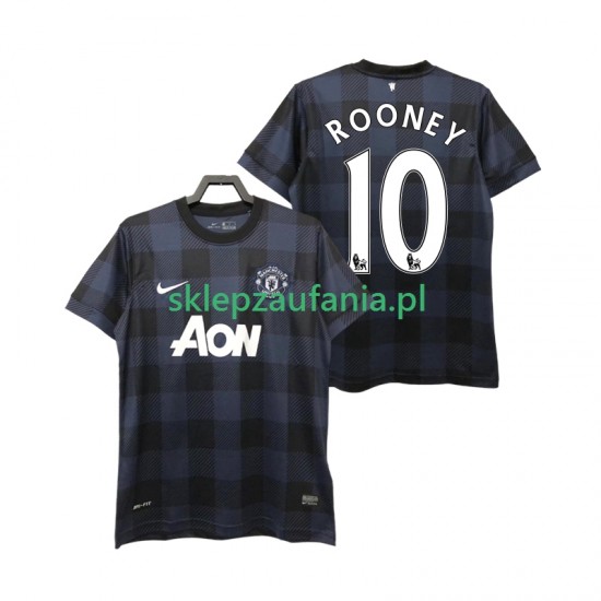 Herre Manchester Utd drakt Rooney 10 2013 2014 Retro Borte Korte Ermer