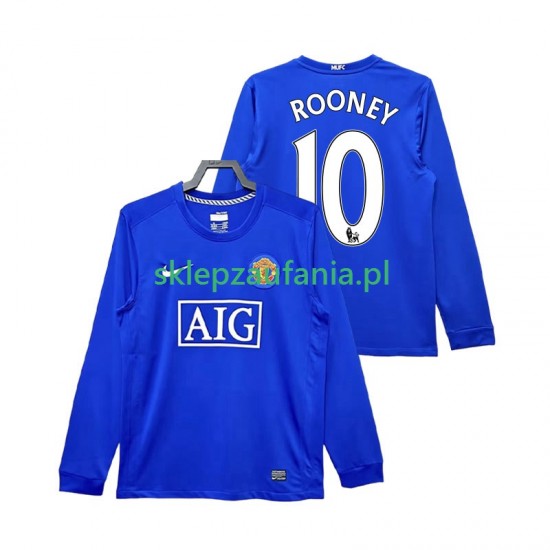 Herre Manchester Utd drakt Rooney 10 2009 Retro Tredje 2008 Langermet