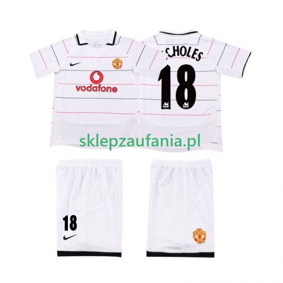3-13 år Barn Manchester Utd drakt SCHOLES 18 2003 Retro Tredje 2006 Korte Ermer