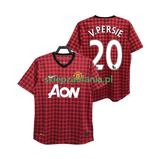 Herre Manchester Utd drakt V PERSIE 20 2012 2013 Retro Hjemme Korte Ermer