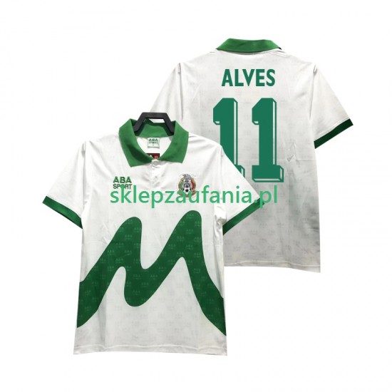 Herre Mexico drakt ALVES 11 1995 Retro Borte Korte Ermer