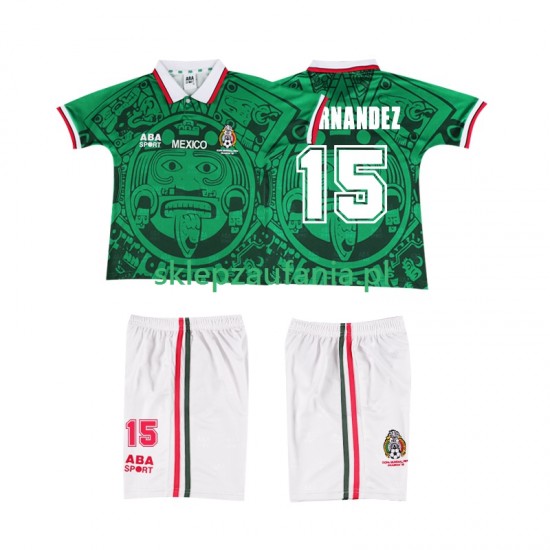 3-13 år Barn Mexico drakt HERNANDEZ 15 1998 Retro Hjemme Korte Ermer