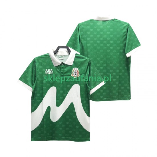 Herre Mexico drakt 1995 Retro Hjemme Korte Ermer