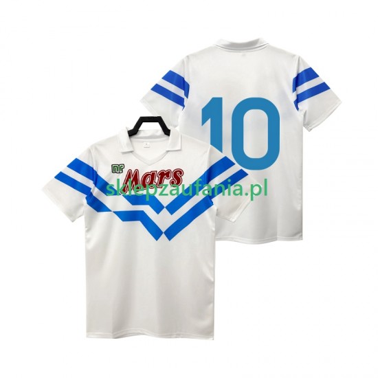 Herre Napoli drakt 10 1988 1989 Retro Borte Korte Ermer