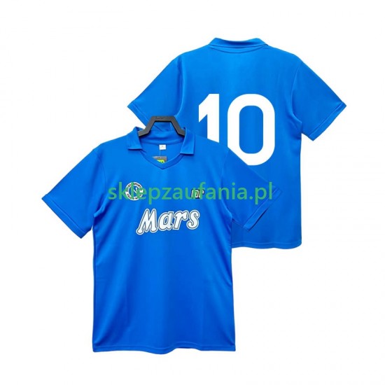 Herre Napoli drakt 10 1988 1989 Retro Hjemme Korte Ermer