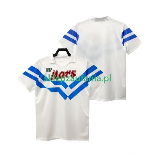 Herre Napoli drakt 1988 1989 Retro Borte Korte Ermer