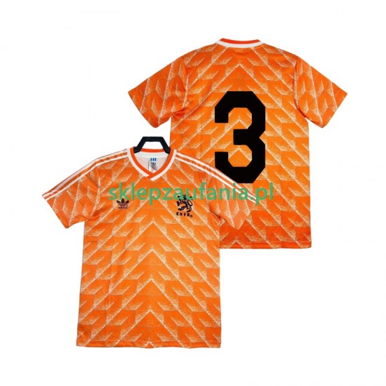 Herre Nederland drakt 3 1988 Retro Hjemme Korte Ermer