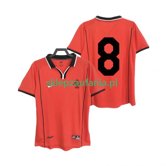 Herre Nederland drakt 8 1998 Retro Hjemme Korte Ermer