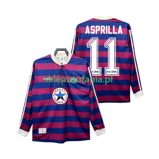 Herre Newcastle United drakt ASPRILLA 11 1995 1997 Retro Borte Langermet
