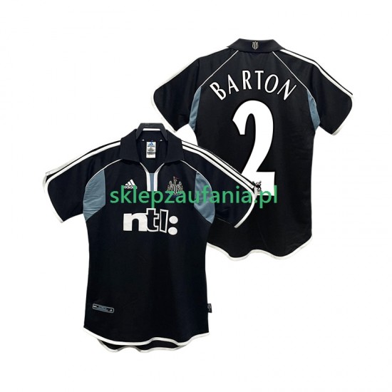 Herre Newcastle United drakt BARTON 2 2000 2001 Retro Borte Korte Ermer