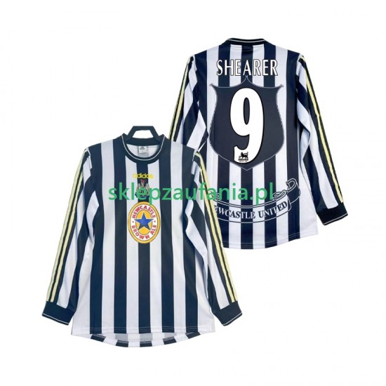 Herre Newcastle United drakt SHEARER 9 1997 Retro Hjemme 1999 Langermet