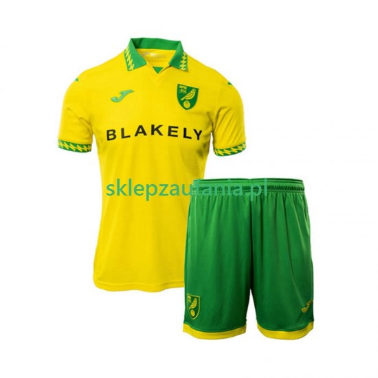 3-13 år Barn Norwich City drakt Hjemme 2025-2026 Korte Ermer
