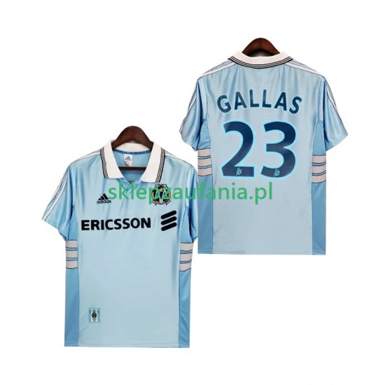 Herre Olympique de Marseille drakt Gallas 23 1998 Retro Borte 1999 Korte Ermer