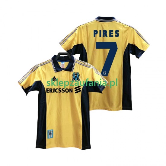 Herre Olympique de Marseille drakt PIRES 7 1998 Retro Tredje 1999 Korte Ermer