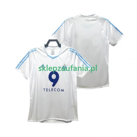 Herre Olympique de Marseille drakt 2002 2003 Retro Hjemme Korte Ermer