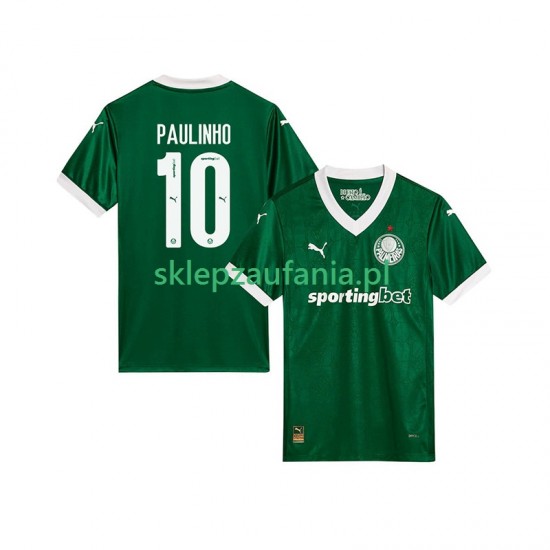 Herre Palmeiras drakt Paulinho 10 Hjemme 2025-2026 Korte Ermer