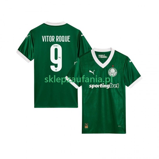 Herre Palmeiras drakt Vitor Roque 9 Hjemme 2025-2026 Korte Ermer