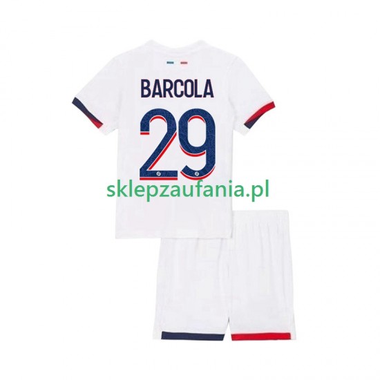 3-13 år Barn Paris Saint-Germain drakt Bradley Barcola 29 Borte 2025-2026 Korte Ermer