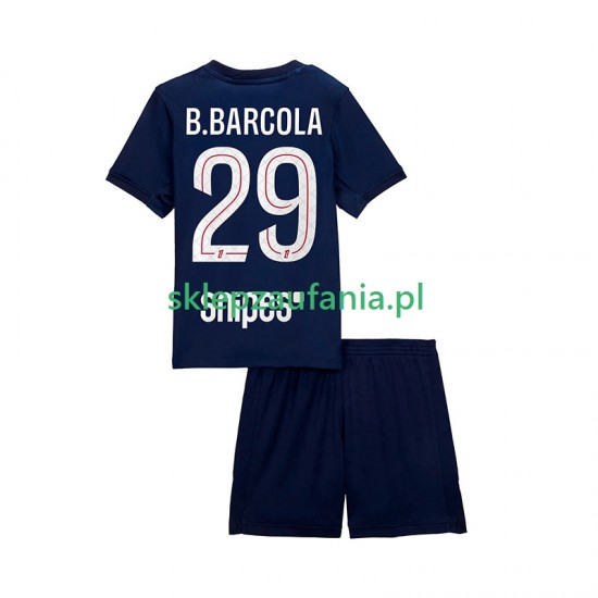 3-13 år Barn Paris Saint-Germain drakt Bradley Barcola 29 Hjemme 2025-2026 Korte Ermer