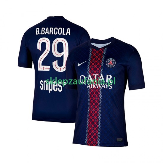 Herre Paris Saint-Germain drakt Bradley Barcola 29 Hjemme 2025-2026 Korte Ermer